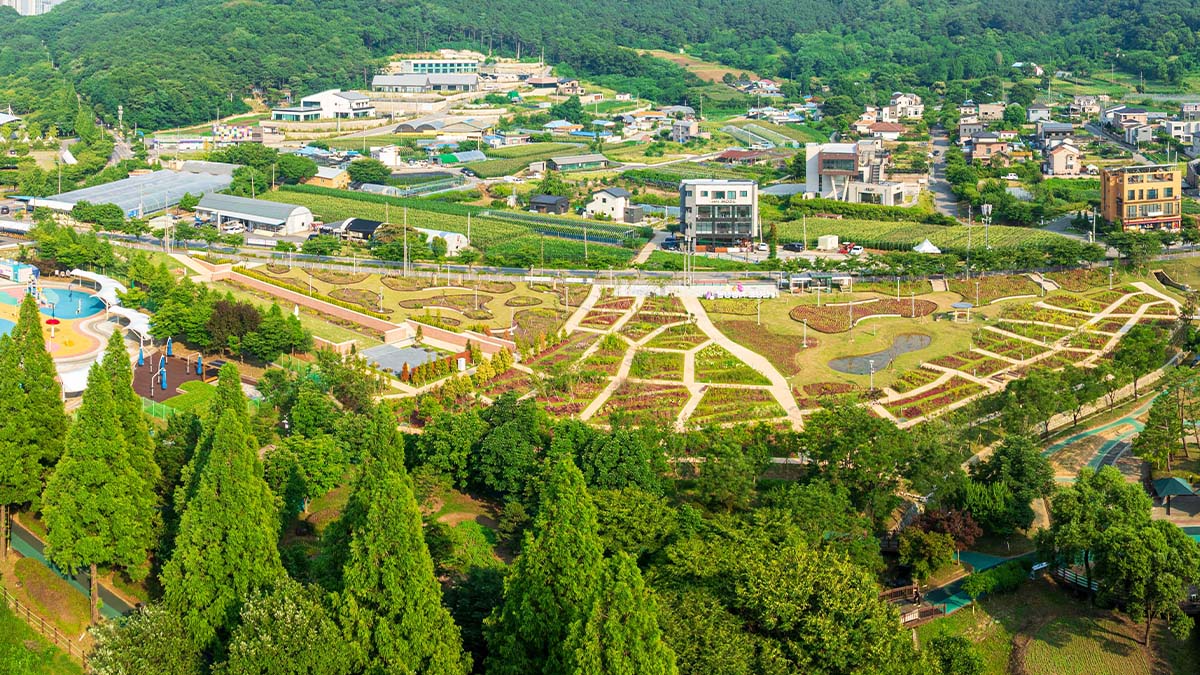 신정호정원 전경