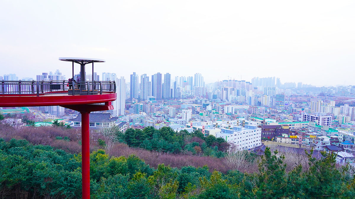 수봉공원 스카이워크 조망