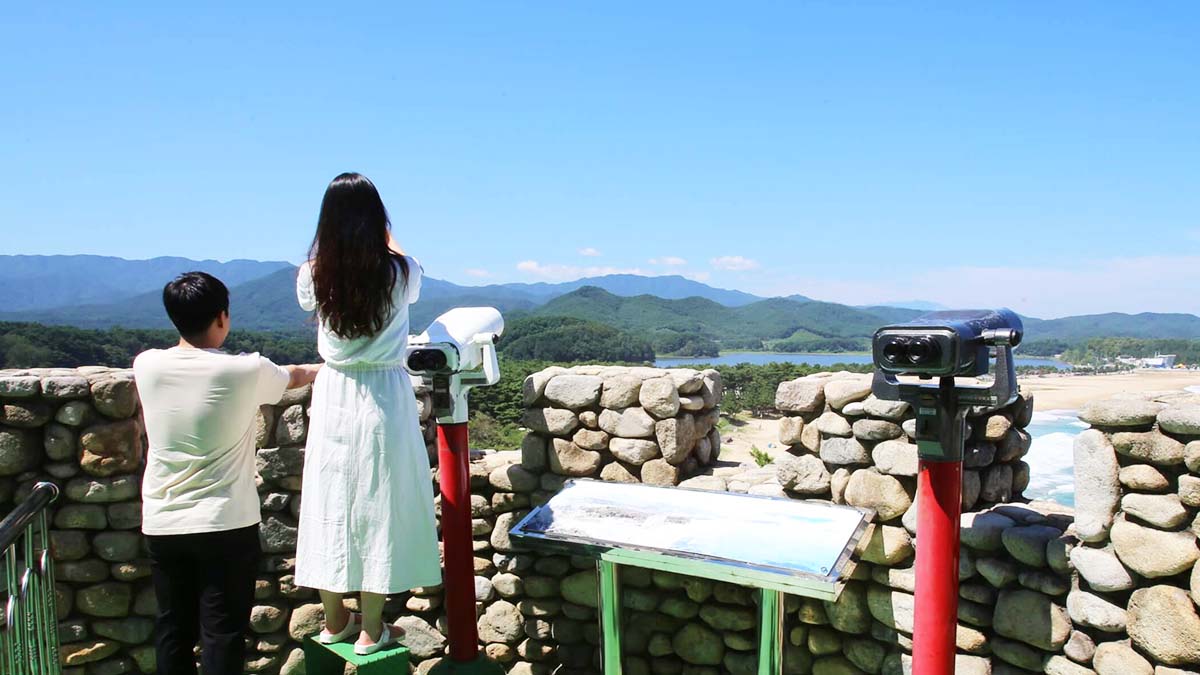 김일성 별장 야외 전망 공간