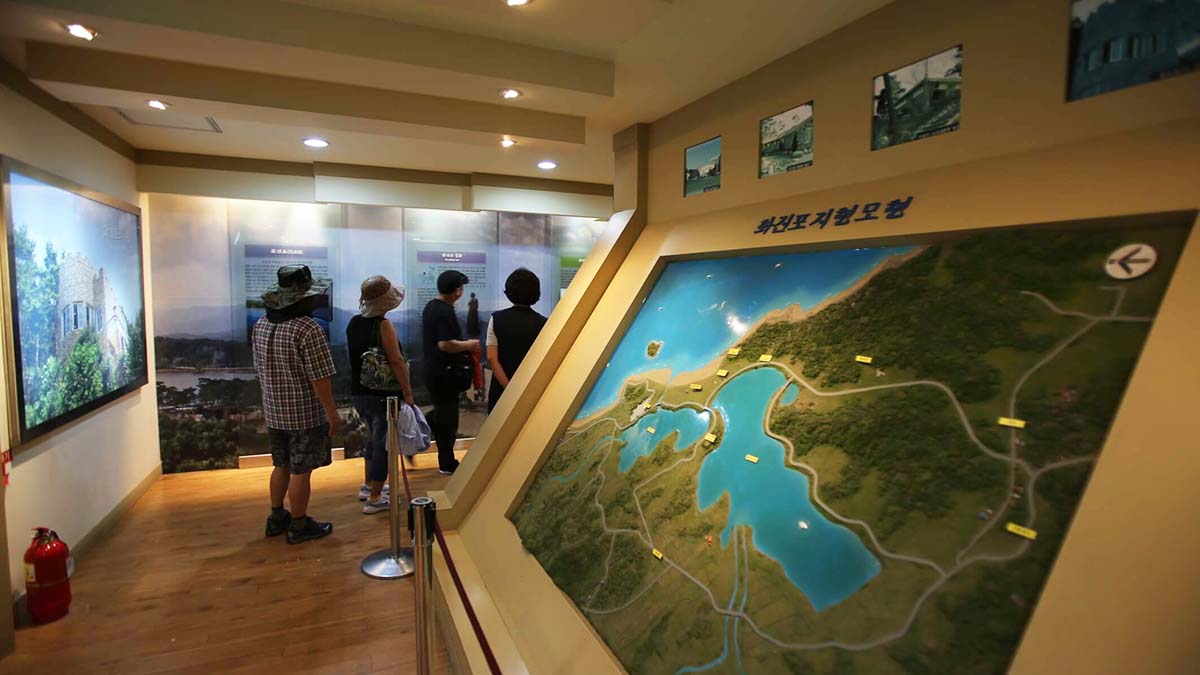 김일성 별장 내부 전시관