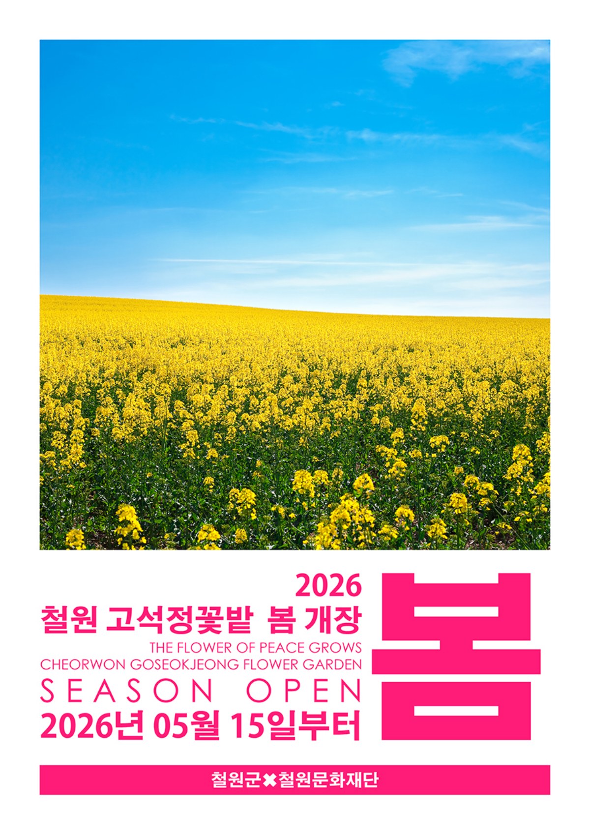 고석정 꽃밭 봄 개장