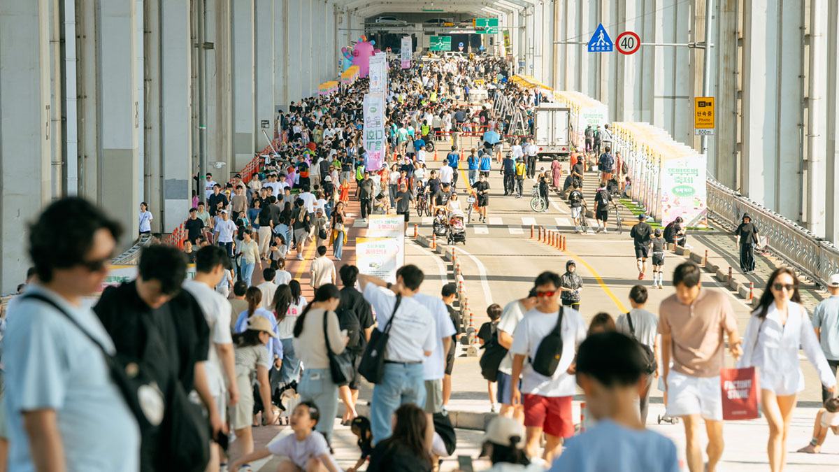 작년 잠수교 축제 모습
