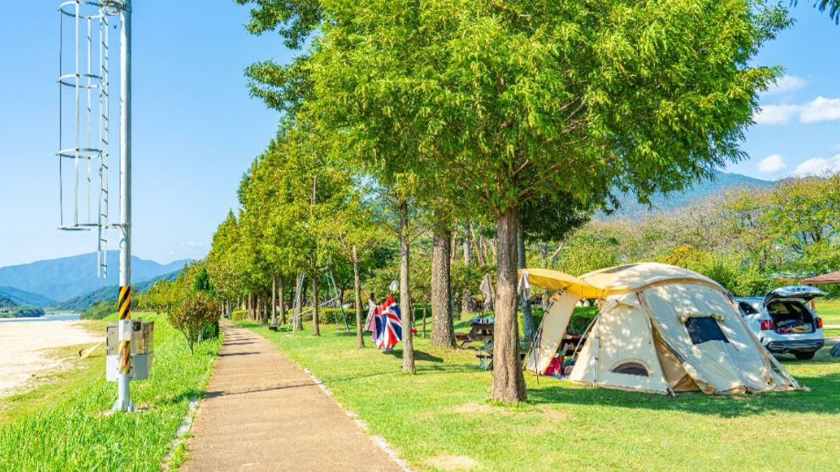 평사리공원 캠핑