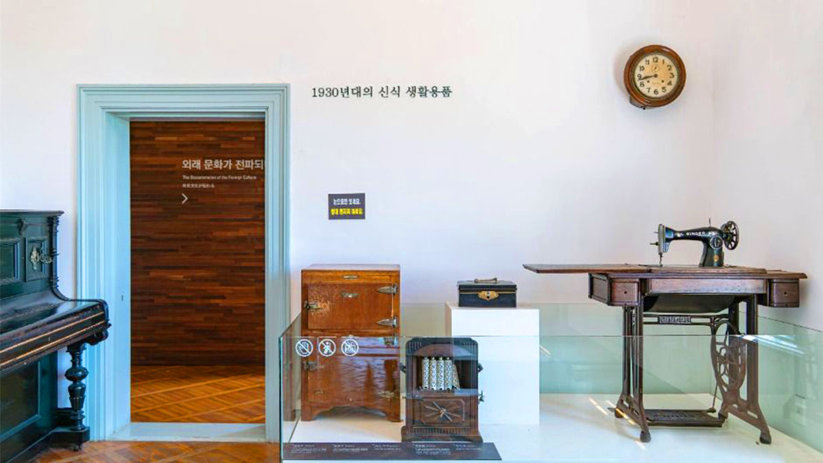 목포근대역사관 내부 전시