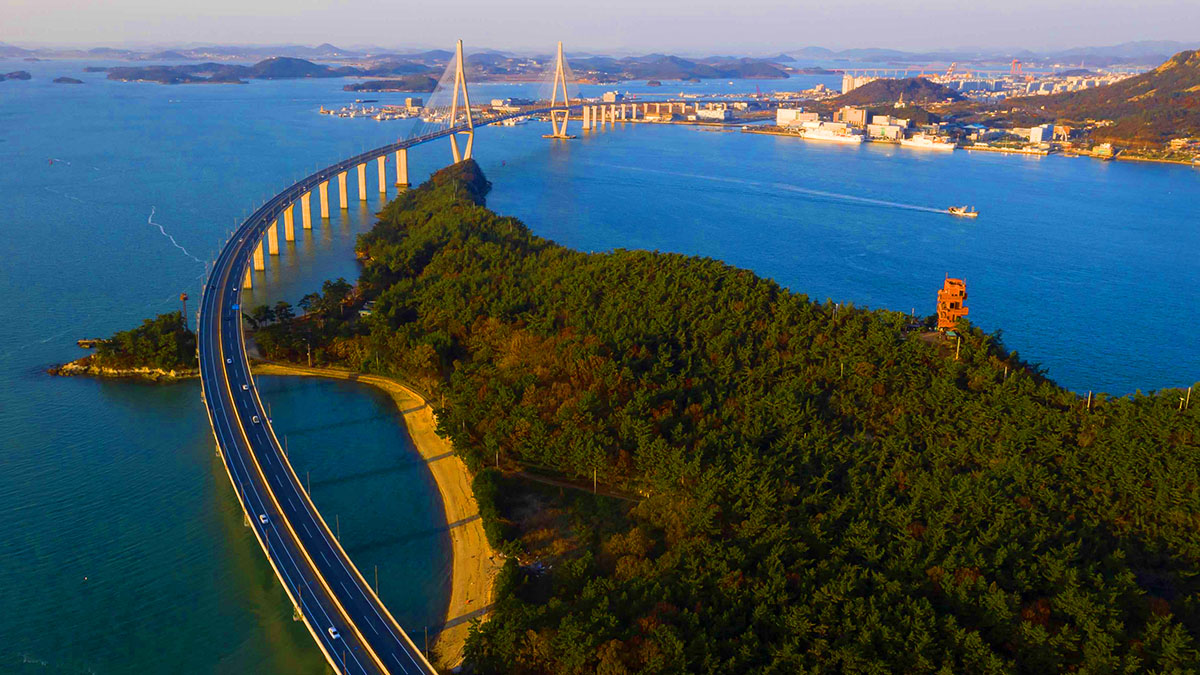 목포 바다 전경