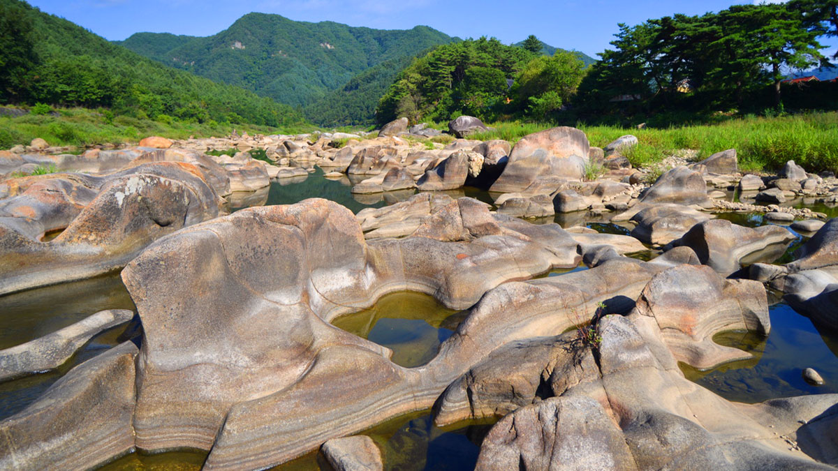 요선암 돌개구멍 풍경
