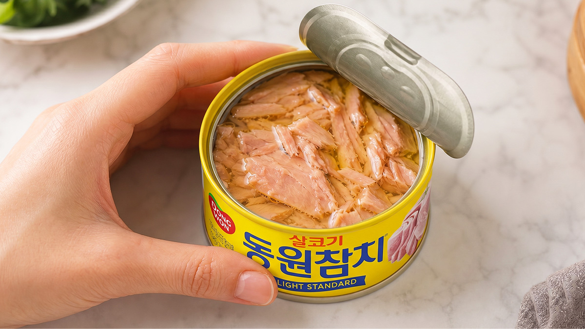 참치캔 기름