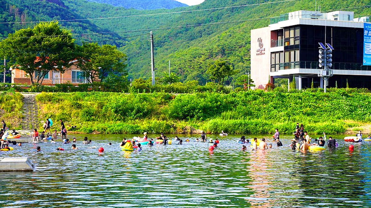 단장숲유원지 계곡 물놀이