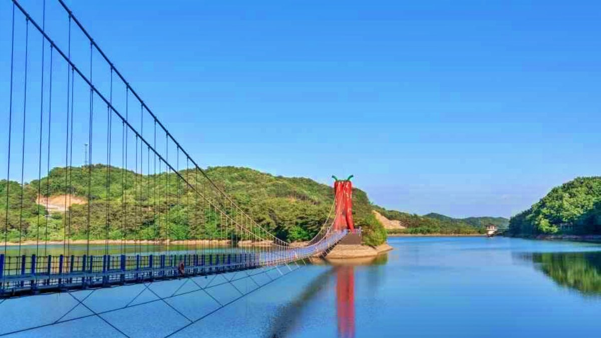 천장호 출렁다리 풍경 / 사진=한국관광콘텐츠랩