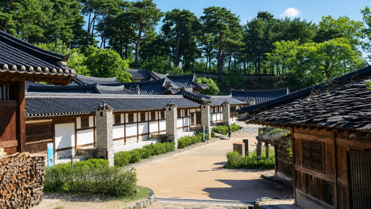 강릉 선교장 풍경 / 사진=한국관광콘텐츠랩, AI