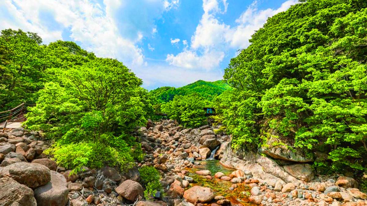 중산리계곡 풍경