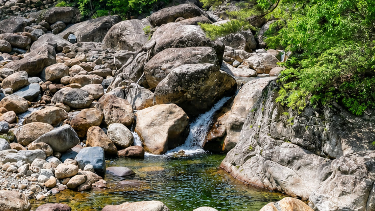 청량한 중산리계곡