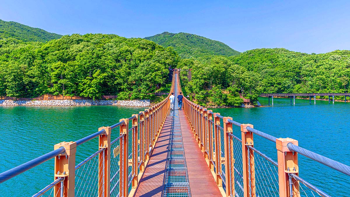 마장호수 출렁다리