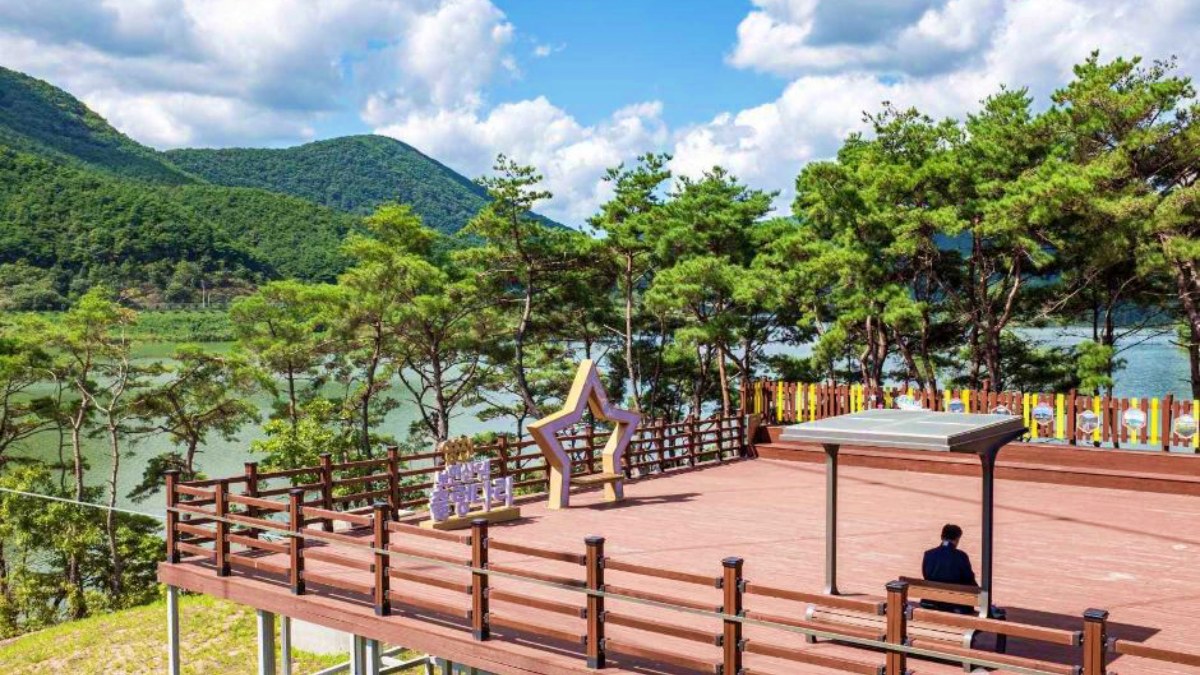 보현산댐 출렁다리 전망대 / 사진=한국관광콘텐츠랩