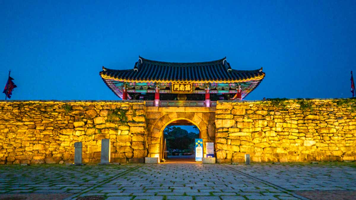 해미읍성 야경 모습