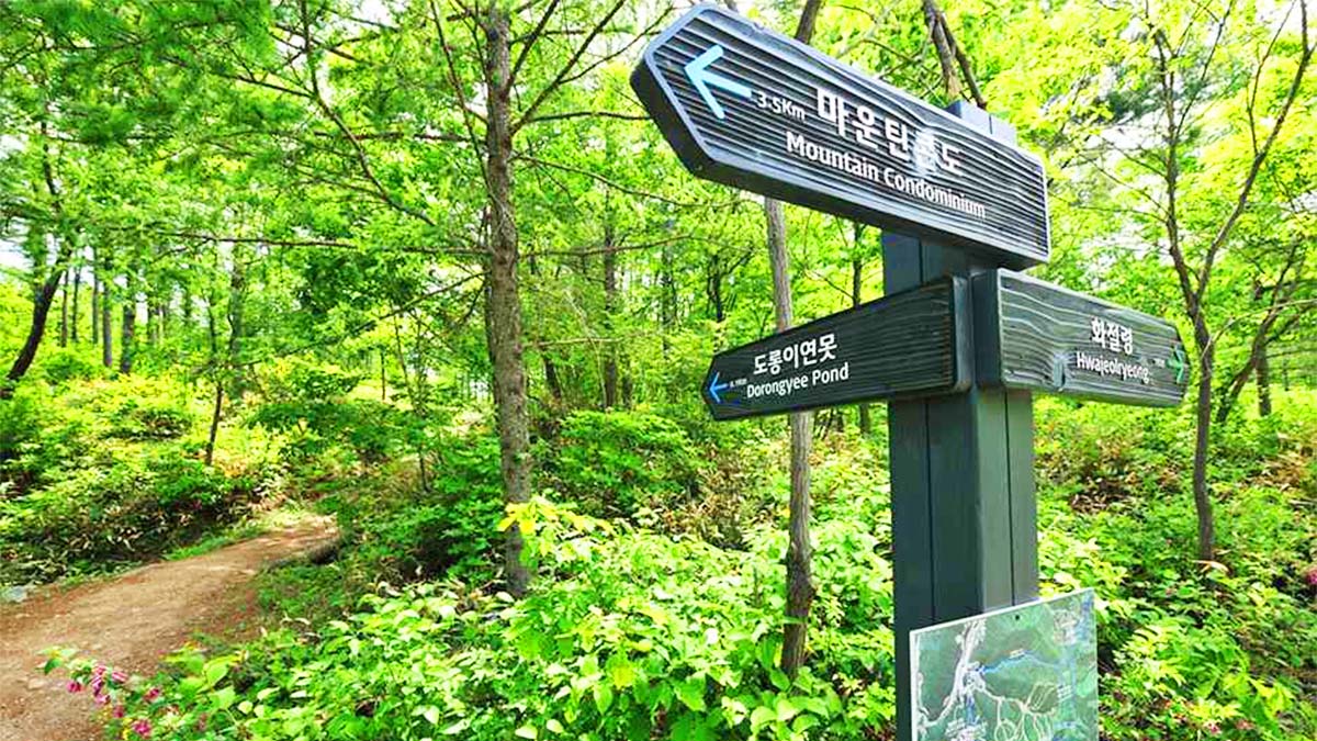 도롱이연못 표지판