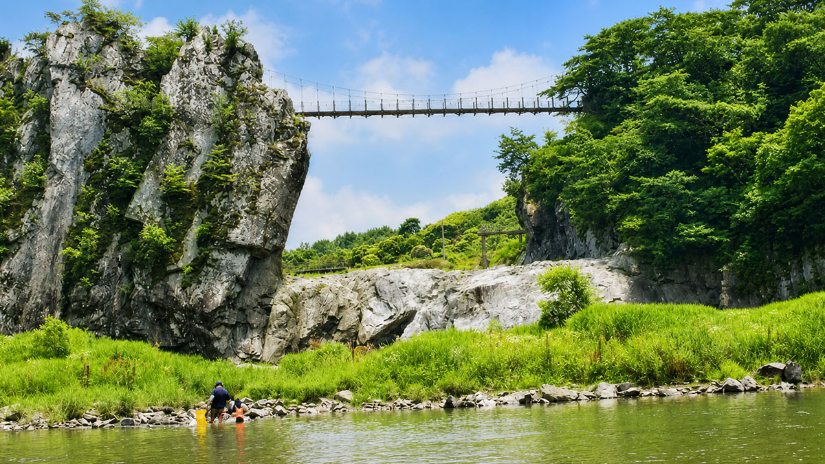 수주팔봉 출렁다리