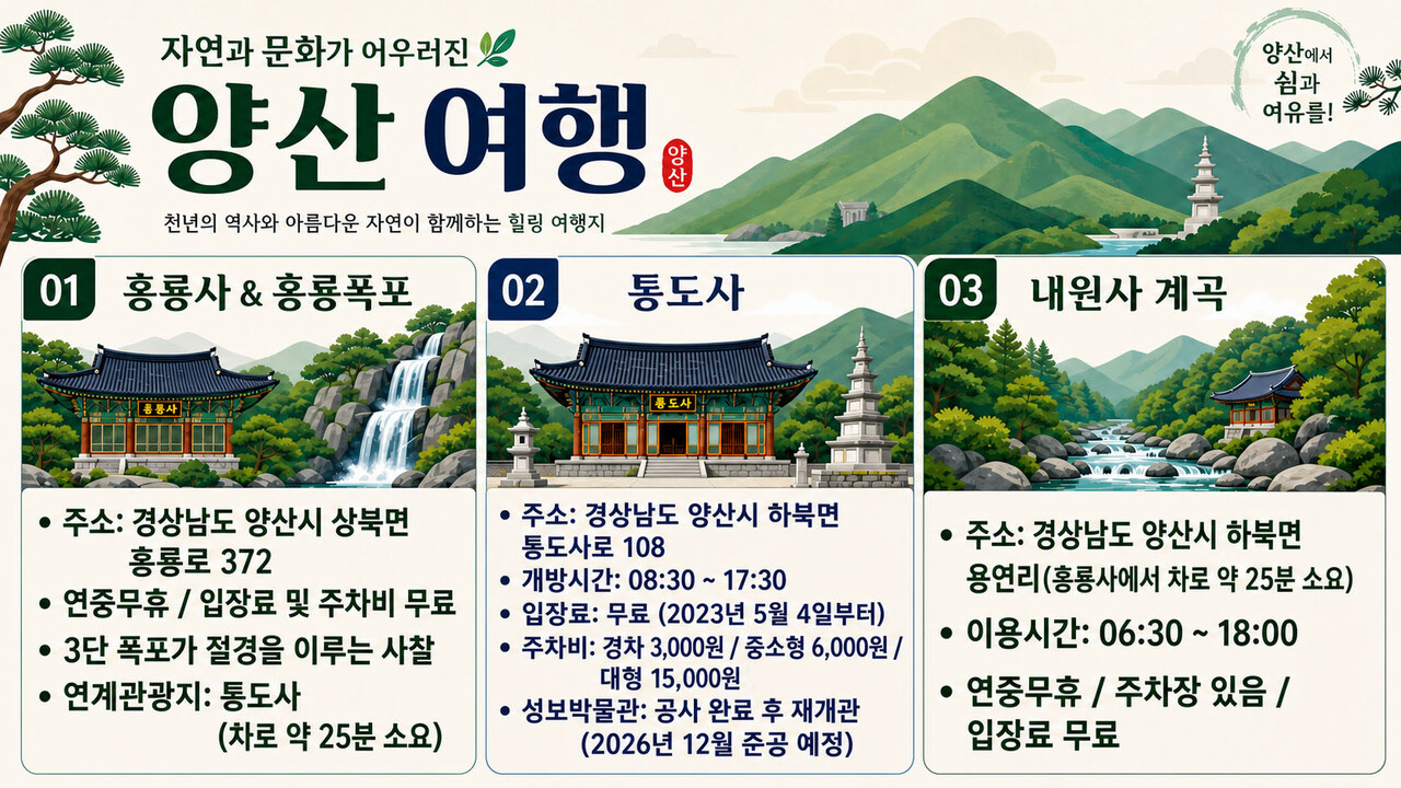 홍룡사 연계 관광지