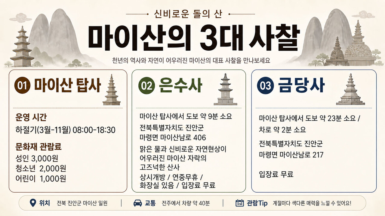 마이산 탑사 연계 관광지