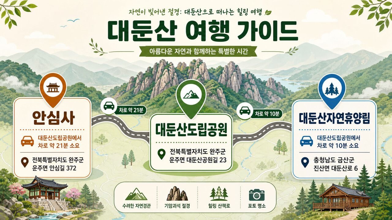 대둔산 연계 관광지
