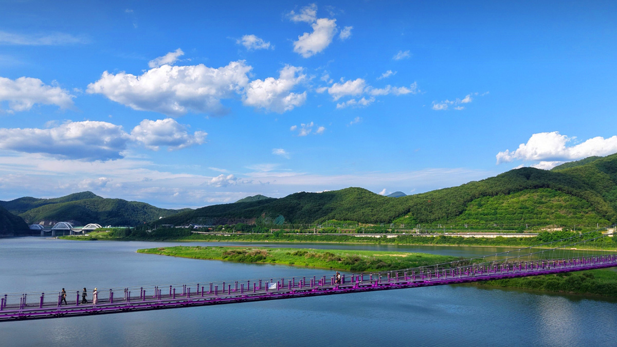 시루섬 기적의다리 풍경