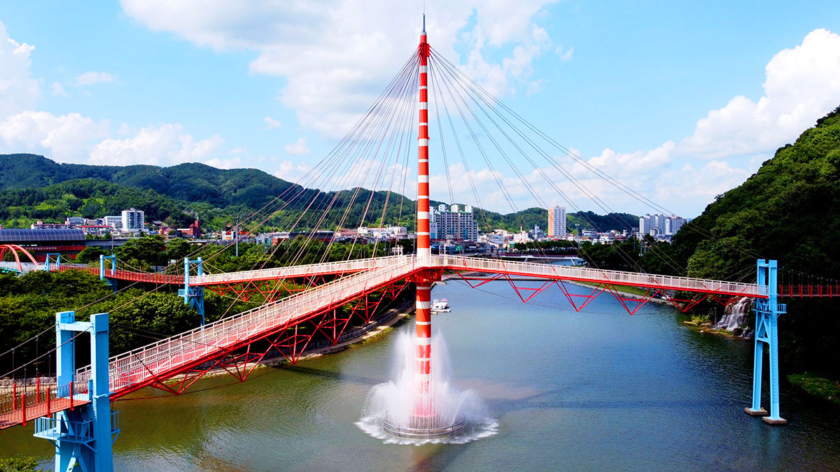 의령구름다리 풍경