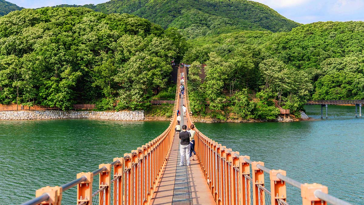 마장호수 출렁다리